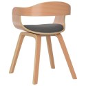  Krzesła stołowe, 2 szt., jasnoszare, gięte drewno i tkanina Lumarko!