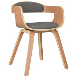  Krzesło stołowe, jasnoszare, gięte drewno i tkanina Lumarko!