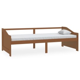 Lumarko 3-osobowa sofa/łóżko, miodowy brąz, sosnowa, 90 x 200 cm