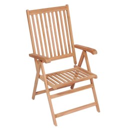  Rozkładane krzesła ogrodowe, 4 szt., lite drewno tekowe Lumarko!