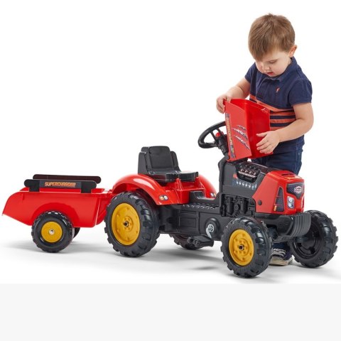  Traktorek Red Supercharger Czerwony Otwierana Maska Od 2 Lat Lumarko!