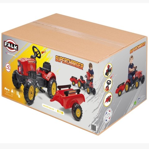  Traktorek Red Supercharger Czerwony Otwierana Maska Od 2 Lat Lumarko!