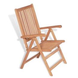  Rozkładane krzesła ogrodowe, 2 szt., lite drewno tekowe Lumarko!