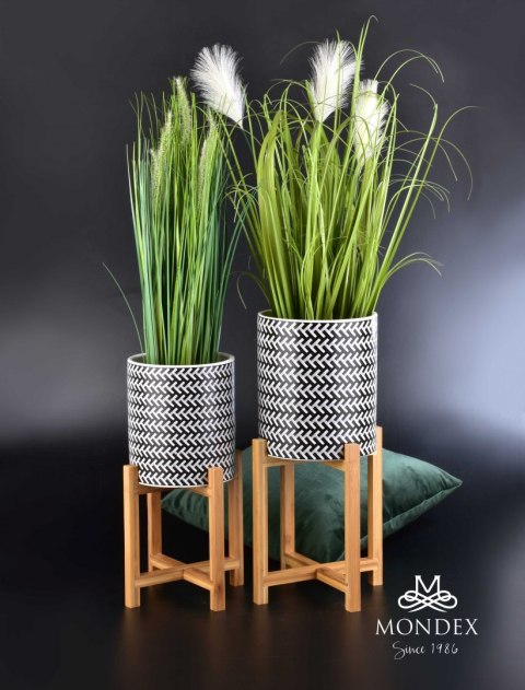 AVA BLACK DONICZKA śr.18xh20cm na stojaku Lumarko!