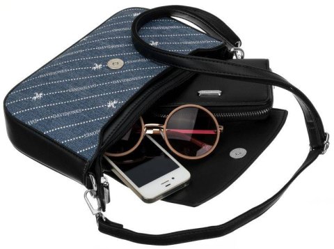  Mała Listonoszka Damska Obszyta Dżinsowym Materiałem !