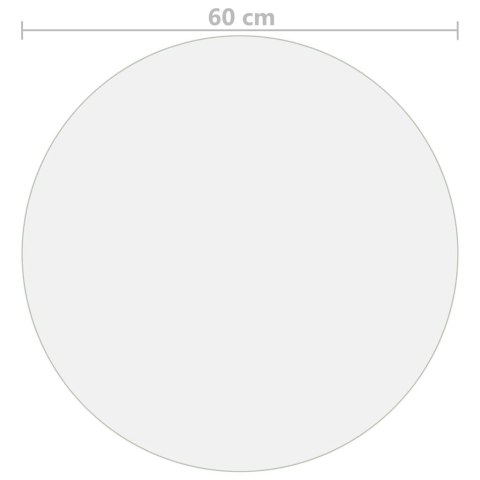  Mata ochronna na stół, przezroczysta, Ø 60 cm, 2 mm, PVC Lumarko!