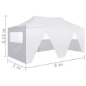  Profesjonalny, składany namiot imprezowy, 4 ściany, 3x6 m, stal Lumarko!