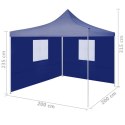  Profesjonalny, składany namiot imprezowy, 2 ściany, 2x2 m, stal Lumarko!