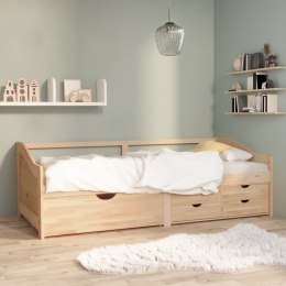  3-osobowa sofa/łóżko z szufladami, drewno sosnowe, 90 x 200 cm Lumarko!