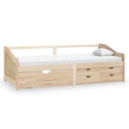 Lumarko 3-osobowa sofa/łóżko z szufladami, drewno sosnowe, 90 x 200 cm!