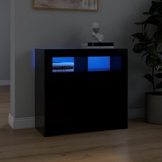  Szafka z oświetleniem LED, czarna, 80 x 35 x 75 cm Lumarko!