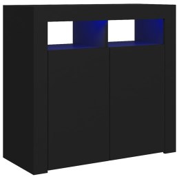  Szafka z oświetleniem LED, czarna, 80 x 35 x 75 cm Lumarko!