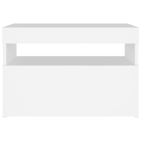  Szafka nocna z oświetleniem LED, biała, 60x35x40 cm, płyta Lumarko!