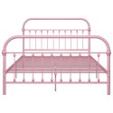  Rama łóżka, różowa, metalowa, 120 x 200 cm Lumarko!
