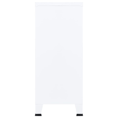  Szafka kartotekowa, biała, 90x40x100 cm, stalowa Lumarko!