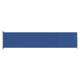  Wysuwana markiza boczna na taras, 140 x 600 cm, niebieska Lumarko!