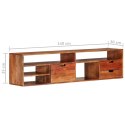  Szafka pod TV, 140x30x35 cm, lite drewno akacjowe Lumarko!