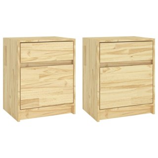  Szafki nocne, 2 szt., 40x31x50 cm, lite drewno sosnowe Lumarko!