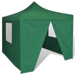  Zielony, składany namiot, 3 x 3 m, z 4 ściankami Lumarko!