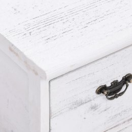  Komoda z 10 szufladami, biała, 113 x 30 x 79 cm, drewniana Lumarko!