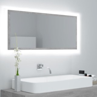  Lustro łazienkowe z LED, szarość betonu, 100x8,5x37 cm, płyta Lumarko!