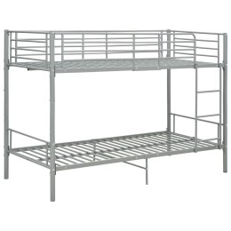  Łóżko piętrowe, szare, metalowe, 90 x 200 cm Lumarko!