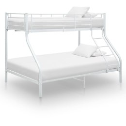  Rama łóżka piętrowego, biała, metalowa, 140x200 cm/90x200 cm Lumarko!