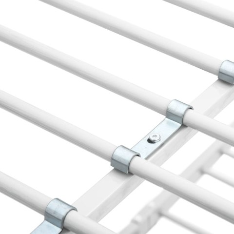  Rama łóżka piętrowego, biała, metalowa, 140x200 cm/90x200 cm Lumarko!