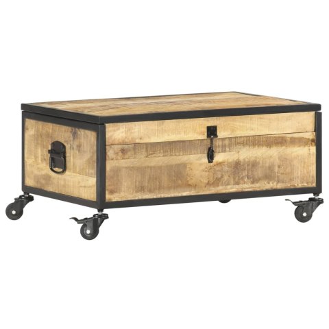 Stolik kawowy, 70x50x33 cm, lite drewno mango Lumarko!