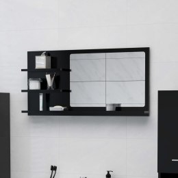  Lustro łazienkowe, czarne, 90x10,5x45 cm, płyta wiórowa Lumarko!