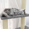  Drapak dla kota ze słupkami sizalowymi, jasnoszary, 155 cm Lumarko!