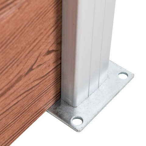  Ogrodzenie ogrodowe WPC, 175x105 cm, brązowe Lumarko!