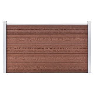  Ogrodzenie ogrodowe WPC, 180x105 cm, brązowe Lumarko!