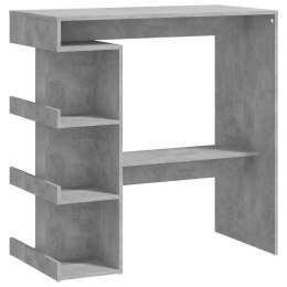  Stolik barowy z półkami, szarość betonu, 100x50x101,5 cm, płyta Lumarko!