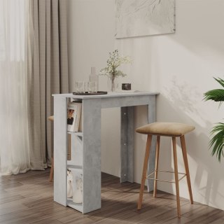  Stolik barowy z półkami, szarość betonu, 102x50x103,5 cm Lumarko!