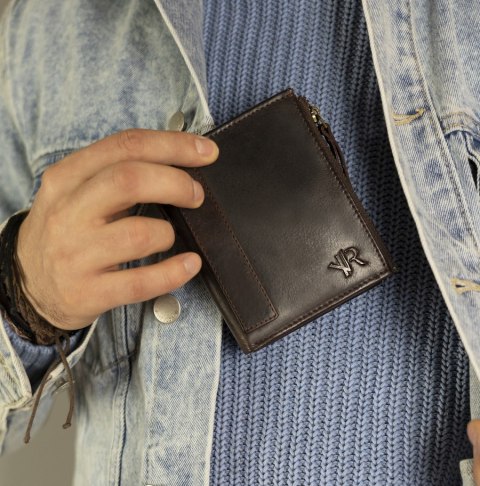  Duży Portfel W Stylu Retro Z Dwiema Kieszeniami Na Monety !