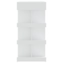  Stolik barowy z półkami, biały, 100x50x101,5 cm, płyta wiórowa Lumarko!