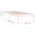  Rama łóżka, biała, lite drewno sosnowe, 90 x 200 cm Lumarko!