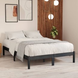  Rama łóżka, szara, lite drewno sosnowe, 150x200 cm, UK King Lumarko!