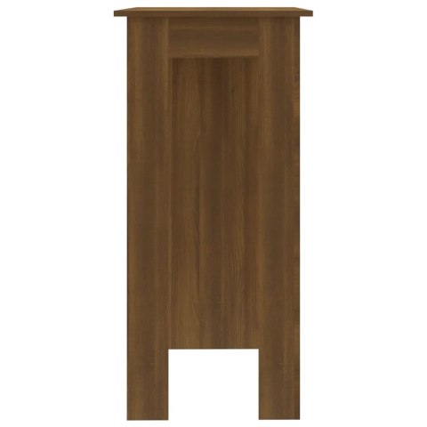  Stolik barowy z półkami, brązowy dąb, 102x50x103,5 cm, płyta Lumarko!