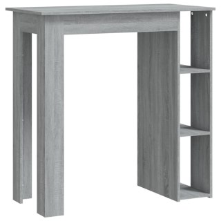  Stolik barowy z półkami, szary dąb sonoma, 102x50x103,5 cm Lumarko!