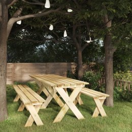  Stół ogrodowy, 220x73x70 cm, impregnowane drewno sosnowe Lumarko!