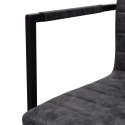  Krzesła stołowe, wspornikowe, 6 szt., czarne, sztuczna skóra Lumarko!