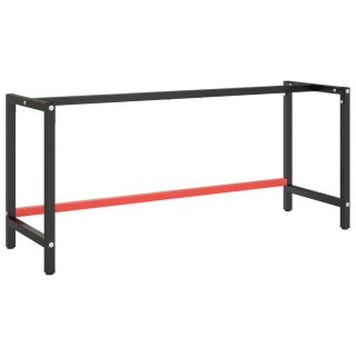  Rama do stołu roboczego, czerwono-czarna, 180x57x79 cm, metal Lumarko!