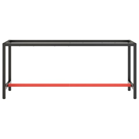  Rama do stołu roboczego, czerwono-czarna, 190x50x79 cm, metal Lumarko!