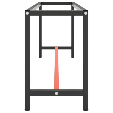  Rama do stołu roboczego, czerwono-czarna, 190x50x79 cm, metal Lumarko!