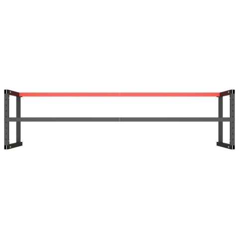  Rama do stołu roboczego, czerwono-czarna, 220x57x79 cm, metal Lumarko!