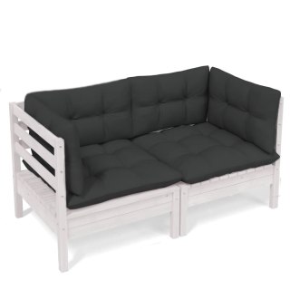  2-osobowa sofa ogrodowa z antracytowymi poduszkami, sosnowa Lumarko!
