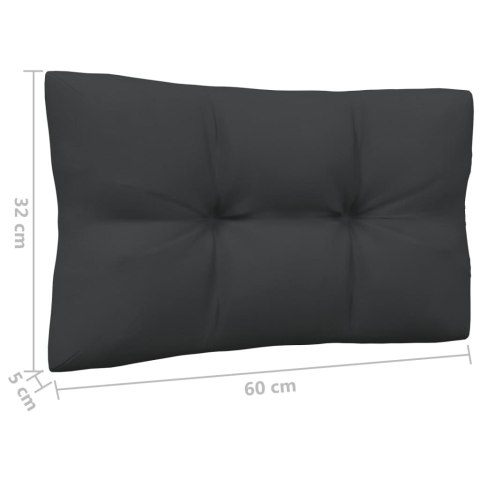  3-osobowa sofa ogrodowa z antracytowymi poduszkami, sosnowa Lumarko!