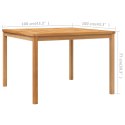  Stół ogrodowy, 110x110x77 cm, lite drewno tekowe Lumarko!